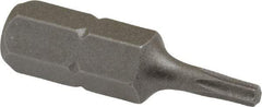 Irwin - 1/4" Drive T8 Torx Screwdriver Bit - 1" OAL, Insert Bit - A1 Tooling