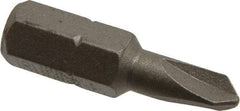 Irwin - 1/4" Drive, #1 Tri-Wing Screwdriver Bit - 1" OAL - A1 Tooling