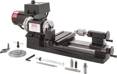 Sherline - 3-1/2" Swing, 8" Between Centers, 100/240 Volt, Single Phase Miniature Lathe - 1MT Taper, 1/2 hp, 70 to 2,800 RPM, 10mm Bore Diam, 260mm Deep x 203.2mm High x 584.2mm Long - A1 Tooling