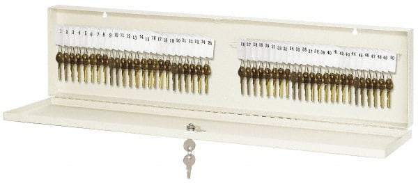 Master Lock - 48 Keys, Almond Key Storage Cabinet - 28-3/4" Wide x 1-3/4" Deep x 7-1/2" High - A1 Tooling