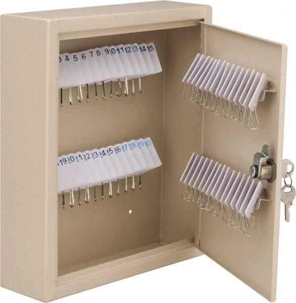 Master Lock - 60 Keys, Almond Key Storage Cabinet - 10-3/4" Wide x 3" Deep x 12-1/4" High - A1 Tooling