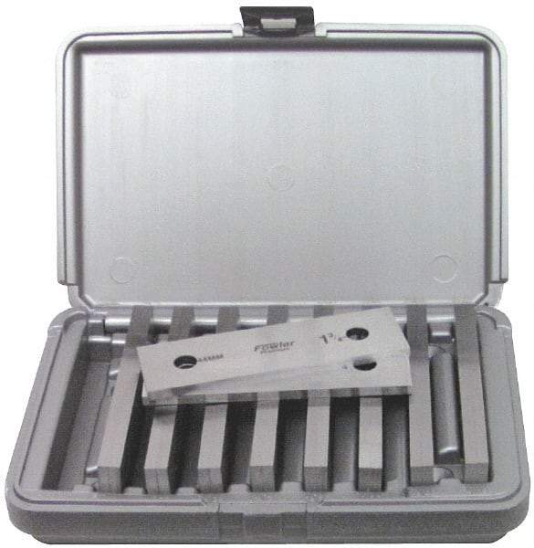 Fowler - 18 Piece, 6 Inch Long Alloy Steel Parallel Set - 3/4 to 1-3/4 Inch High, 1/4 Inch Thick, 52-58 RC Hardness, Sold as 9 Pair - A1 Tooling