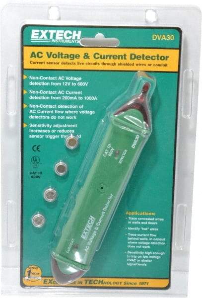 Extech - 12 VAC to 600 VAC, Voltage Tester - LR44 Power Supply - A1 Tooling