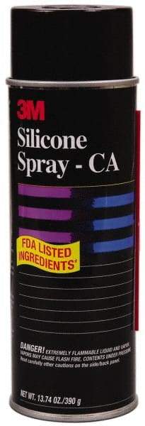 3M - 24 oz Aerosol Silicone Lubricant - Clear, 350°F Max - A1 Tooling