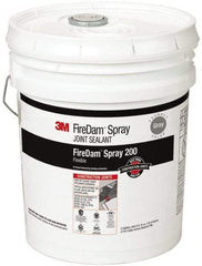 3M - 5 Gal Pail Gray Elastomer Joint Sealant - 110°F Max Operating Temp, 24 hr Full Cure Time, Series Spray 200 - A1 Tooling