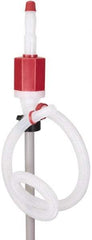 PRO-LUBE - 7 GPM, Polyethylene Hand Operated Siphon Pump - 45-1/2" OAL, For 55 Gal Drums, Antifreeze, Detergents, Water Based Fluids, Mild Acids, Soaps, Waxes & etc - A1 Tooling