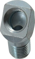 PRO-LUBE - 45° Head Angle, 1/8-27 NPT Steel Grease Fitting Adapter - 1/2" Hex - A1 Tooling