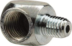 PRO-LUBE - 90° Head Angle, 1/4-27 NPT Steel Grease Fitting Adapter - 1/2" Hex - A1 Tooling