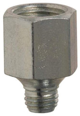 PRO-LUBE - Straight Head Angle, 1/4-28 NPT Steel Grease Fitting Adapter - 1/2" Hex - A1 Tooling