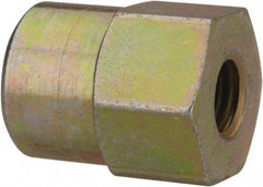 PRO-LUBE - Straight Head Angle, 1/4-28 NPT Steel Grease Fitting Adapter - 1/2" Hex - A1 Tooling