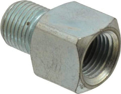 PRO-LUBE - Straight Head Angle, 1/8-27 NPT Steel Grease Fitting Adapter - 1/2" Hex - A1 Tooling