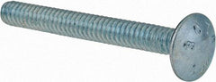 Value Collection - #10-24 UNC 1-3/4" Length Under Head, Standard Square Neck, Carriage Bolt - Grade 2 Steel, Zinc-Plated Finish - A1 Tooling