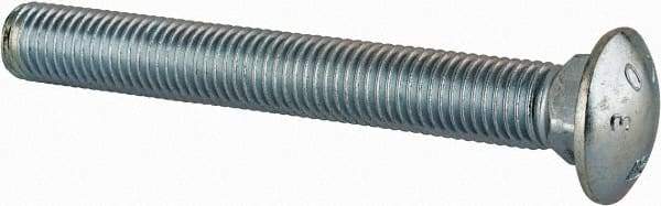 Value Collection - 3/4-10 UNC 6" Length Under Head, Standard Square Neck, Carriage Bolt - Grade 2 Steel, Zinc-Plated Finish - A1 Tooling