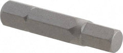 Irwin - 7/32" Hex Screwdriver Bit - 1/4" Drive, 1-1/4" OAL - A1 Tooling