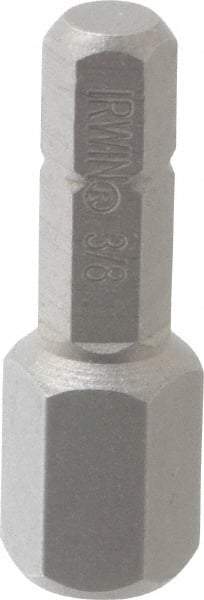 Irwin - 3/8" Hex Screwdriver Bit - 1/4" Drive, 1-1/4" OAL - A1 Tooling