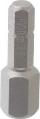 Irwin - 3/8" Hex Screwdriver Bit - 1/4" Drive, 1-1/4" OAL - A1 Tooling