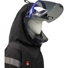 Arc Flash & FR Hoods; Hood Type: Hood with Window; Size: Universal; Hood Material: Aramid; Window Height: 10 in; Window Width: 20 in; Maximum Arc Flash Protection: 40 cal/sq cm; Window Material: Polycarbonate