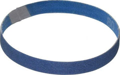 Norton - 1/2" Wide x 12" OAL, 80 Grit, Zirconia Alumina Abrasive Belt - Zirconia Alumina, Medium, Coated, X Weighted Cloth Backing, Series R823 - A1 Tooling