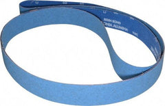 Norton - 2" Wide x 132" OAL, 60 Grit, Zirconia Alumina Abrasive Belt - Zirconia Alumina, Medium, Coated, Y Weighted Cloth Backing, Series R884P - A1 Tooling