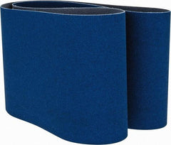 Norton - 6" Wide x 48" OAL, 80 Grit, Zirconia Alumina Abrasive Belt - Zirconia Alumina, Medium, Coated, Y Weighted Cloth Backing, Dry, Series R821 - A1 Tooling