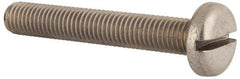 Value Collection - M10x1.50 Metric Coarse, 65mm Length Under Head Slotted Drive Machine Screw - Pan Head, Grade 18-8 & A2 Stainless Steel, Uncoated, Without Washer - A1 Tooling