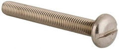 Value Collection - M10x1.50 Metric Coarse, 80mm Length Under Head Slotted Drive Machine Screw - Pan Head, Grade 18-8 & A2 Stainless Steel, Uncoated, Without Washer - A1 Tooling