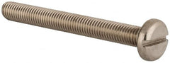 Value Collection - M10x1.50 Metric Coarse, 90mm Length Under Head Slotted Drive Machine Screw - Pan Head, Grade 18-8 & A2 Stainless Steel, Uncoated, Without Washer - A1 Tooling