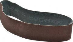 Made in USA - 2" Wide x 18-15/16" OAL, 120 Grit, Aluminum Oxide Abrasive Belt - Aluminum Oxide, Fine, Coated - A1 Tooling