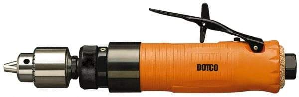 Dotco - 1/4" Keyed Chuck - Inline Handle, 4,750 RPM, 0.4 hp, 90 psi - A1 Tooling