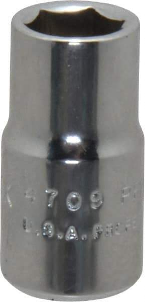 Proto - 5/8", 1/2" Drive, Standard Hand Socket - 6 Points, 7/8" OAL, Chrome Finish - A1 Tooling