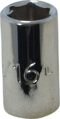 Proto - 5/16", 1/4" Drive, Standard Hand Socket - 6 Points, 7/8" OAL, Chrome Finish - A1 Tooling