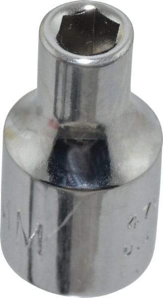 Proto - 1/4" Drive, Standard Hand Socket - 6 Points, 7/8" OAL, Chrome Finish - A1 Tooling