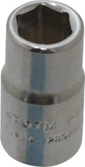 Proto - 1/4" Drive, Standard Hand Socket - 6 Points, 7/8" OAL, Chrome Finish - A1 Tooling