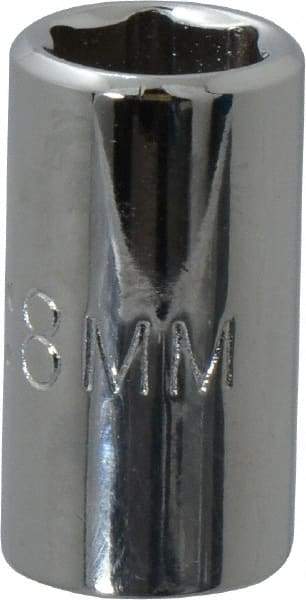 Proto - 1/4" Drive, Standard Hand Socket - 6 Points, 7/8" OAL, Chrome Vanadium, Chrome Finish - A1 Tooling