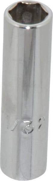 Proto - 11/32", 1/4" Drive, Deep Hand Socket - 12 Points, 2" OAL, Chrome Finish - A1 Tooling