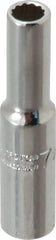 Proto - 7/32", 1/4" Drive, Deep Hand Socket - 12 Points, 2" OAL, Chrome Finish - A1 Tooling