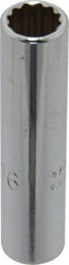 Proto - 5/16", 1/4" Drive, Deep Hand Socket - 12 Points, 2" OAL, Chrome Finish - A1 Tooling