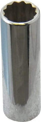 Proto - 7/16", 1/4" Drive, Deep Hand Socket - 12 Points, 2" OAL, Chrome Finish - A1 Tooling