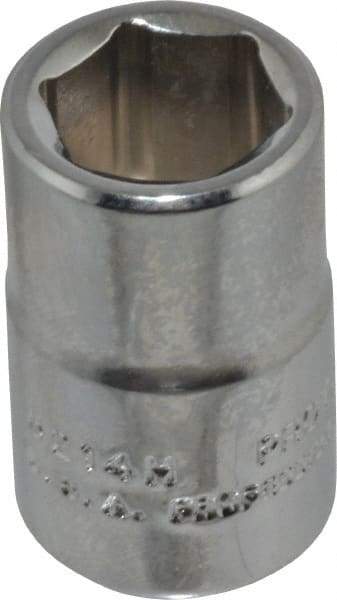 Proto - 7/16", 3/8" Drive, Standard Hand Socket - 6 Points, 1-3/32" OAL, Chrome Finish - A1 Tooling