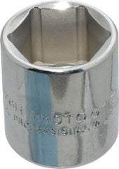 Proto - 13/16", 3/8" Drive, Standard Hand Socket - 6 Points, 1-3/16" OAL, Chrome Finish - A1 Tooling