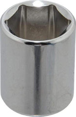 Proto - 3/8" Drive, Standard Hand Socket - 12 Points, 1-3/16" OAL, Chrome Finish - A1 Tooling