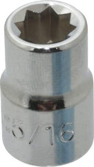 Proto - 5/16", 3/8" Drive, Standard Hand Socket - 8 Points, 1-5/64" OAL, Chrome Finish - A1 Tooling