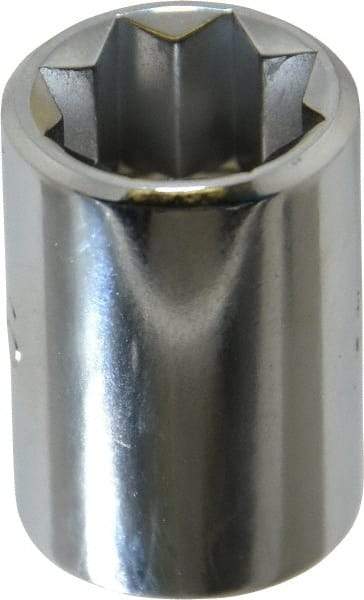 Proto - 7/16", 3/8" Drive, Standard Hand Socket - 8 Points, 1-5/64" OAL, Chrome Finish - A1 Tooling