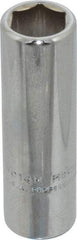 Proto - 7/16", 3/8" Drive, Deep Hand Socket - 6 Points, 2-1/8" OAL, Chrome Finish - A1 Tooling