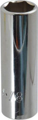 Proto - 5/8", 3/8" Drive, Deep Hand Socket - 6 Points, 2-3/4" OAL, Chrome Vanadium, Chrome Finish - A1 Tooling