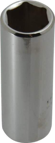 Proto - 3/8" Drive, Deep Hand Socket - 6 Points, 2-1/8" OAL, Chrome Finish - A1 Tooling