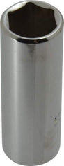 Proto - 3/8" Drive, Deep Hand Socket - 6 Points, 2-1/8" OAL, Chrome Finish - A1 Tooling