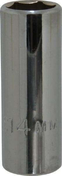 Proto - 3/8" Drive, Deep Hand Socket - 6 Points, 2-1/8" OAL, Chrome Vanadium, Chrome Finish - A1 Tooling