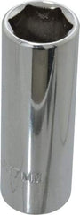 Proto - 3/8" Drive, Deep Hand Socket - 6 Points, 2-3/4" OAL, Chrome Finish - A1 Tooling