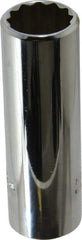 Proto - 5/8", 3/8" Drive, Deep Hand Socket - 12 Points, 2-3/4" OAL, Chrome Vanadium, Chrome Finish - A1 Tooling